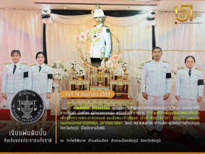 2569-06-18  พิธีบำเพ็ญกุศลสวดพระอภิธรรมเพื่ออุทิศถวายพระราชกุศลแด่ สมเด็จพระเจ้าลูกเธอ เจ้าฟ้าพัชรกิติยาภา นเรนทิราเทพยวดี กรมหลวงราชสาริณีสิริพัชร มหาวัชรราชธิดา