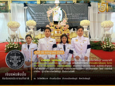 2569-07-30  พิธีบำเพ็ญกุศล ในวาระครบ 50 วัน (ปัญญาสมวาร) แห่งการสิ้นพระชนมเพื่ออุทิศถวายพระราชกุศลแด่ สมเด็จพระเจ้าลูกเธอ เจ้าฟ้าพัชรกิติยาภา นเรนทิราเทพยวดี กรมหลวงราชสาริณีสิริพัชร มหาวัชรราชธิดา
